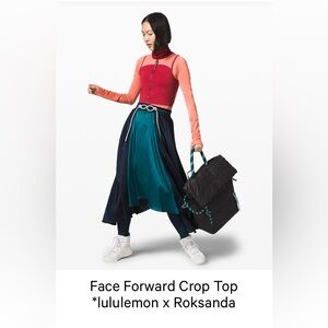 Lululemon x Roksanda Face Forward Crop Top Size 12 NWT
